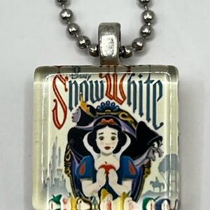 Snow White scrabble tile Necklace